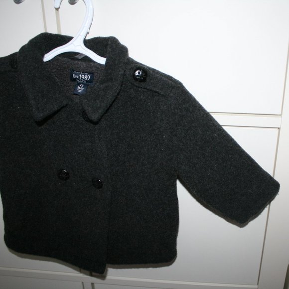 Classic baby boy pea coat 12 months - Picture 7 of 16